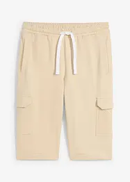 Bermuda in felpa di puro cotone biologico con tasche cargo, bonprix