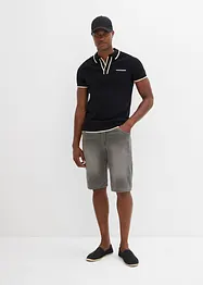 Bermuda di jeans in felpa con taglio comfort, regular fit, bonprix