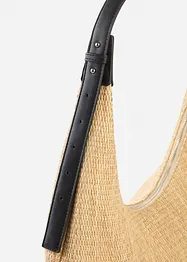 Borsa shopper in simil paglia, bonprix