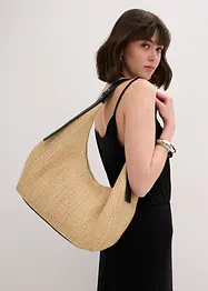 Borsa shopper in simil paglia, bonprix