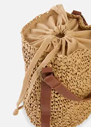Borsa a sacco in paglia, bonprix