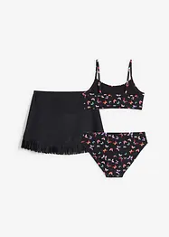Bikini e gonna (set 3 pezzi), bonprix