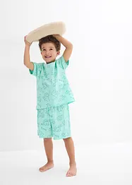 Pigiama estivo in puro cotone biologico (set 4 pezzi), bonprix