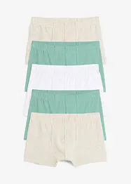Boxer aderenti con cotone biologico morbido (pacco da 5), bonprix