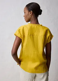 Blusa a tunica in puro lino, bonprix