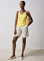 Top in maglia misto seta, bonprix