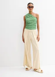 Top monospalla con effetto strutturato, bonprix