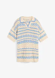 T-shirt in maglia di misto lino e cotone fresco, bonprix