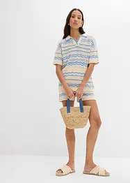 T-shirt in maglia di misto lino e cotone fresco, bonprix