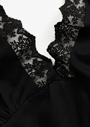 Camicia da notte con spalline sottili e scollatura con pizzo, bonprix