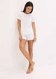 Pigiama estivo in jersey pointoille, bonprix