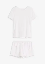 Pigiama estivo in jersey pointoille, bonprix
