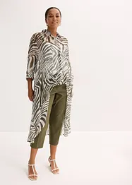 Camicia lunga in chiffon, bonprix