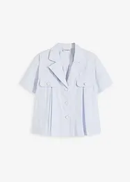 Blusa cropped a maniche corte in popeline di cotone, bonprix