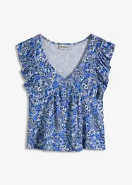 Top con volant, bonprix