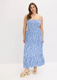 Abito con spalline e corpino lavorato a punto smock, bonprix