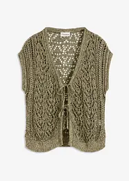 Cardigan traforato con viscosa, bonprix