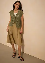 Cardigan traforato con viscosa, bonprix