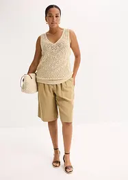 Top in maglia traforato, bonprix