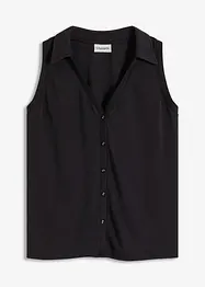 Top stile polo in piquet di viscosa, bonprix