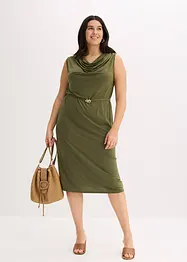 Abito in maglina con cintura (set 2 pezzi), bonprix