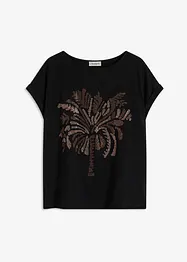 Maglia in cotone con borchiette applicate, bonprix