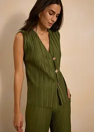 Top plissettato, bonprix