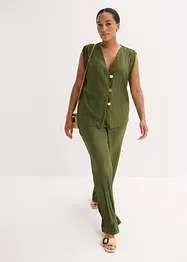 Top plissettato, bonprix