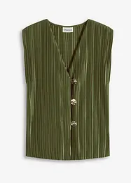 Top plissettato, bonprix