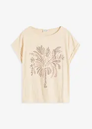 Maglia in cotone con borchiette applicate, bonprix
