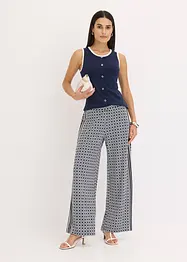 Top in jersey con bordi a contrasto, bonprix