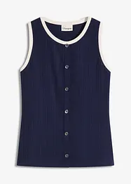 Top in jersey con bordi a contrasto, bonprix