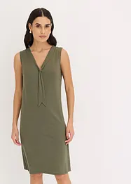 Abito in maglina con fiocco allo scollo, bonprix