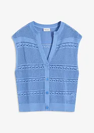 Cardigan traforato a maniche corte, bonprix