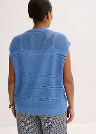 Cardigan traforato a maniche corte, bonprix