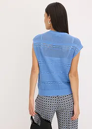 Cardigan traforato a maniche corte, bonprix