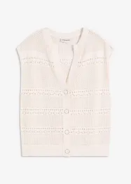 Cardigan traforato a maniche corte, bonprix