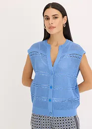 Cardigan traforato a maniche corte, bonprix