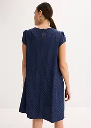 Abito jacquard con eleganti dettagli a pieghe, bonprix