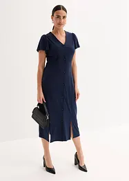 Abito in maglina con spacco, bonprix