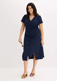 Abito in maglina con spacco, bonprix