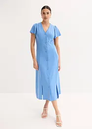 Abito in maglina con spacco, bonprix
