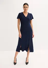 Abito in maglina con spacco, bonprix