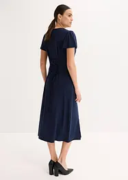 Abito in maglina con spacco, bonprix