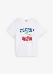 T-shirt in puro cotone biologico, con stampa, bonprix