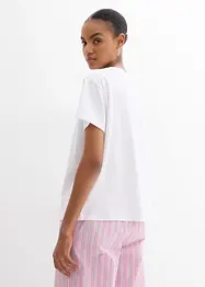 T-shirt in puro cotone biologico, con stampa, bonprix