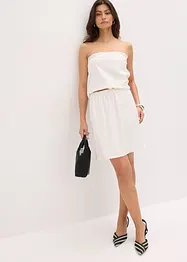 Top in misto lino, bonprix