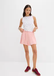 Shorts stile tennis con elastico in vita, bonprix