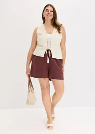 Shorts in misto lino, bonprix