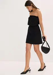 Minigonna in misto lino, bonprix